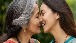 Mature older women over 60 kiss | lesbians kissing video