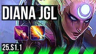 DIANA vs LEE SIN (JGL) | BR Grandmaster | 25.S1.1