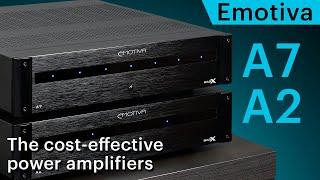 Emotiva BasX A2 and A7 power amplifiers. When sound is friends with price