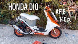 Translucent orange AF18 Honda Dio 140cc straight RRGS/JISO