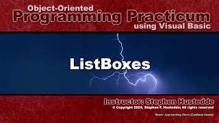 OOP Programming (VB) - 07C ListBoxes