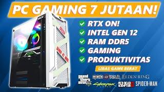 HARGA PAS PERFORMA BUAS! PC 7 Jutaan Gaming dan Produktivitas | Rekomendasi Rakitan PC 2024