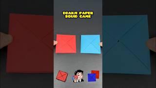 Ddakji How To Make Tutorial Paper Squid Game #ddakji #squidgame #origami #origamicraft #shorts