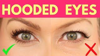 BEST HOODED EYE MAKEUP HACK EVER! GAME CHANGER to LIFT DROOPY, SAGGY EYES!