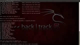 Backtrack 5 Gnome R3 - Penetration Testing Part 1: SET and Metasploit