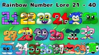 MSMDanielBlue Rainbow Number Lore 21 - 40 (Official)