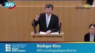 Rüdiger Klos MdL - AfD im Landtag BW: Grüne Autohasser mit Zahlen widerlegt!