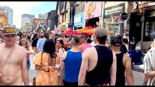 Pride Celebration on Church Street Toronto  2023