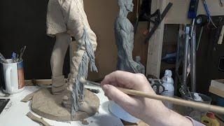 Crazy Horse   Detailing his Right Leather Legging and Adding Monster Clay Fringe