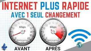 Comment AUGMENTER la vitesse INTERNET en changeant 1 simple paramètre