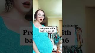 Pregnant at 14 and 16 🫢 Teen mom story #teenmom #mom #shorts #mum #momlife