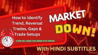 Trends, Gaps, Reversal Trades and Trade Setup | May 2024| With Hindi Subtitles