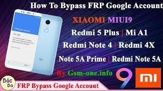 How To Bypass FRP Google Account XIAOMI MIUI9