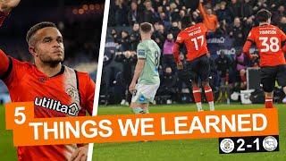 PELLY SAVES THE DAY! 5 Things We Learned... Luton Town 2-1 Derby County