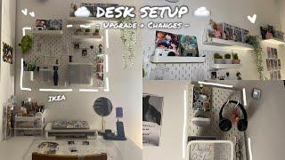 My cozy Desk Setup  || Upgrade + Changes | IKEA shopping | Pinterest Inspired #aesthetic#desksetup