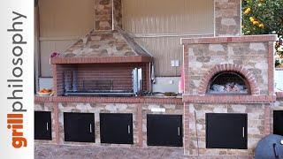 Charcoal grill amberq A with wood fired oven | Grill philosophy