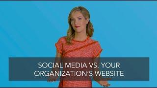 Social Media vs. Your Organization's Website (DATA)