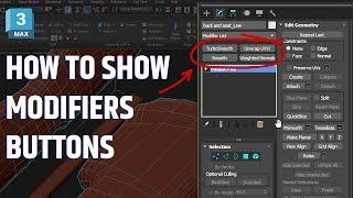 Add custom modifier buttons to front in 3DS MAX