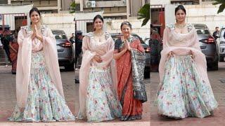 Tanisha Mukherjee With Mom Arrives For Shilpa Shetty House For Ganesh Chaturthi Celebration️