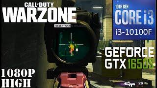 Call of Duty - Warzone On Intel i3 10100F + Zotac GTX 1650 Super, High Settings, 1080p