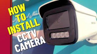 CCTV Camera Installation Out Door How To Install A Hikvision dahua IP camera #hikvision #dahua