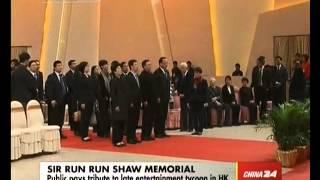 Public pays tribute to late entertainment tycoon Run Run Shaw in HK