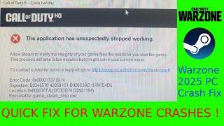 Quick Fix for Warzone Crashes & Freezes -  NEW UPDATE 2025