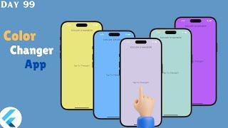 Flutter Color Changer App | How to  change background color in Flutter