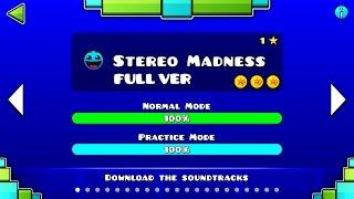 Geometry Dash : Stereo Madness (FULL VER) All Coin /  Partition