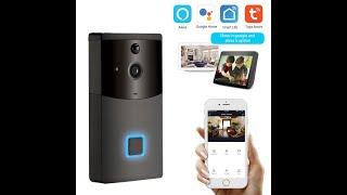 Tuya Smart Doorbell 1080p Security Camera with PIR motion sensor Alexa Echo Goolge Home Hub