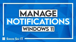 How to Manage Notifications in Windows 11 (Windows Notification Center)