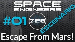 Space Engineers en español # Escenario - Escape From Mars Ep01