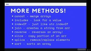 Capture Collections of Data with Arrays: Concat--The Modern JavaScript Boot Camp