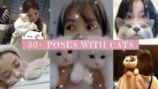 30+ POSES WITH CATS | Selfie with your pet | Cats Photoshoot Ideas | Aesthetic | Love Carlos