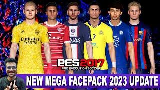 PES 2017 | NEW MEGA FACEPACK SEASON UPDATE 2023 | T99 PATCH