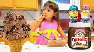 Kids Recipes Nutella Ice Cream Fun For Kids - ZMTW