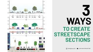 3 Ways to Make Streetscape Sections | Make section in 1 minute