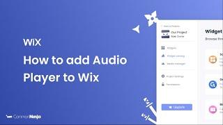 How to add an Audio Player to Wix