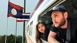 $6 Train From Thailand to Laos (Crossing the Border!)  