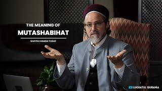 The Meaning of Mutashabihat in the Qur'an| Shaykh Hamza Yusuf| Mutashabihat Verse meaning