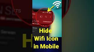 how to hide wifi icon in android mobile/ how to remove wifi icon from status bar | hide wifi network