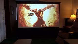 My ezCinema 100" portable projector screen