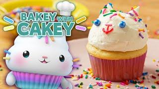 Cakey Makes the CUTEST Birthday Cupcakes!  | BAKEY WITH CAKEY