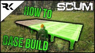 SCUM - How To Base Build | Best Location | Snap Building + Flag Protection