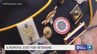 A hopeful stat in the veteran community