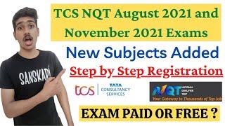 TCS NQT Exam 2021 Registration August/November |TCS Hiring for Freshers and Students