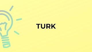 What is the meaning of the word TURK?