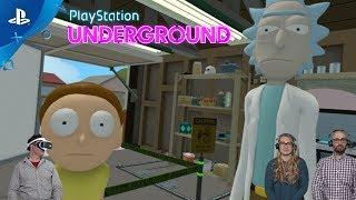 Rick and Morty: Virtual Rick-ality - Gameplay Preview! | PS Underground VR Edition