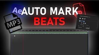 How to mark audio beats AUTOMATICALLY in After Effects with *ONE CLICK*