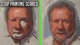 Stop being careful when you paint portraits